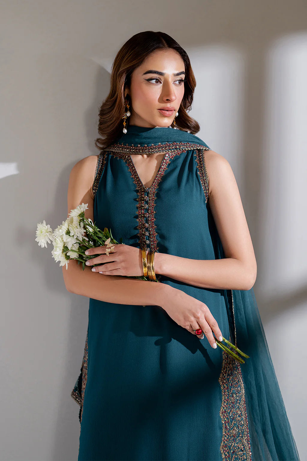 Iznik | Chinon Chiffon | CC-51 Embroidered Chiffon