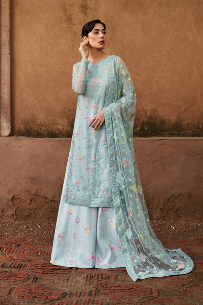 Iznik | Exclusive Formals | UE-535 Embroidered Net