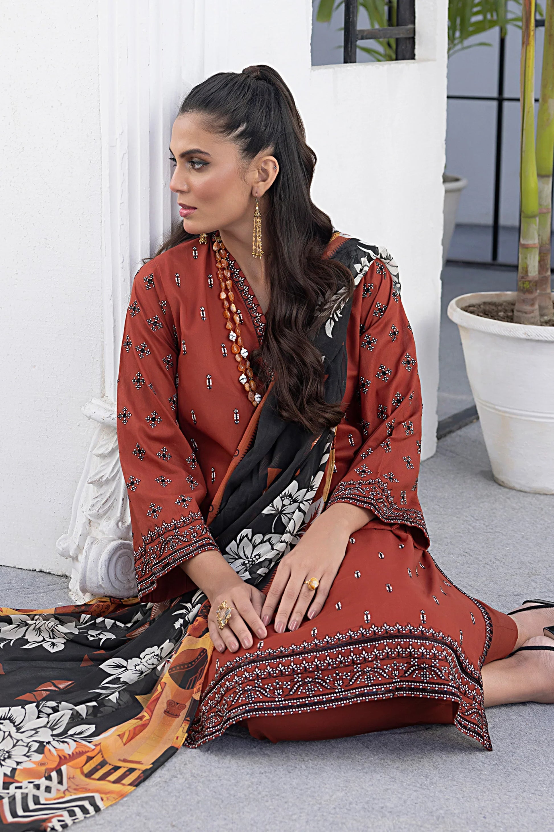 LSM | Spring Embroidered | 0179 - House Of Anaya