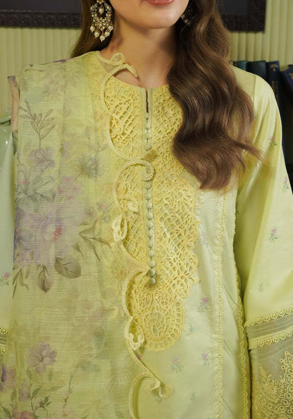 Zarqash | Tresor Luxury Lawn 24 | ZQT 008 PRIMROSE