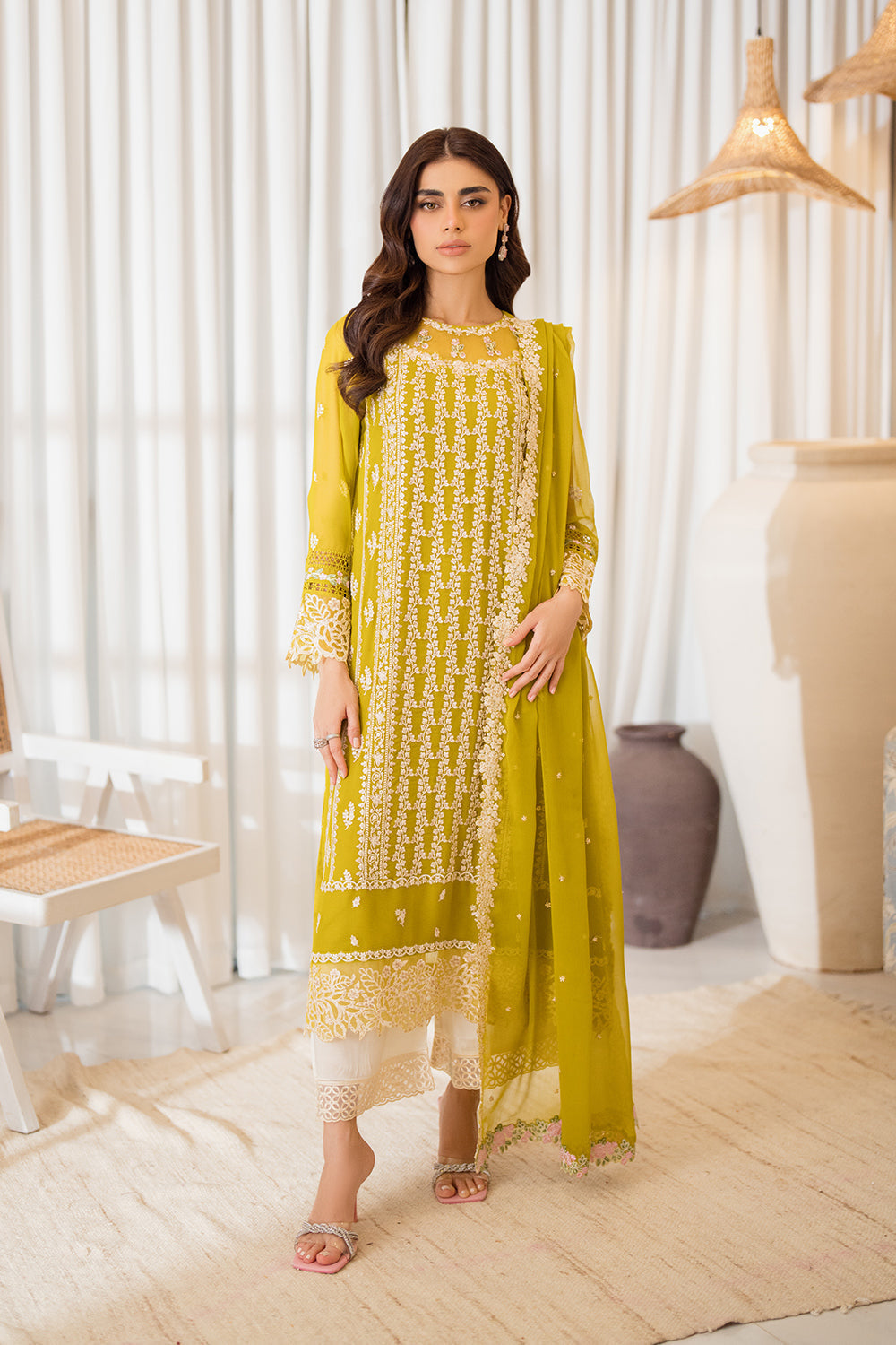 Azure | Ensembles Embroidered Formals | Amber Glow - House Of Anaya