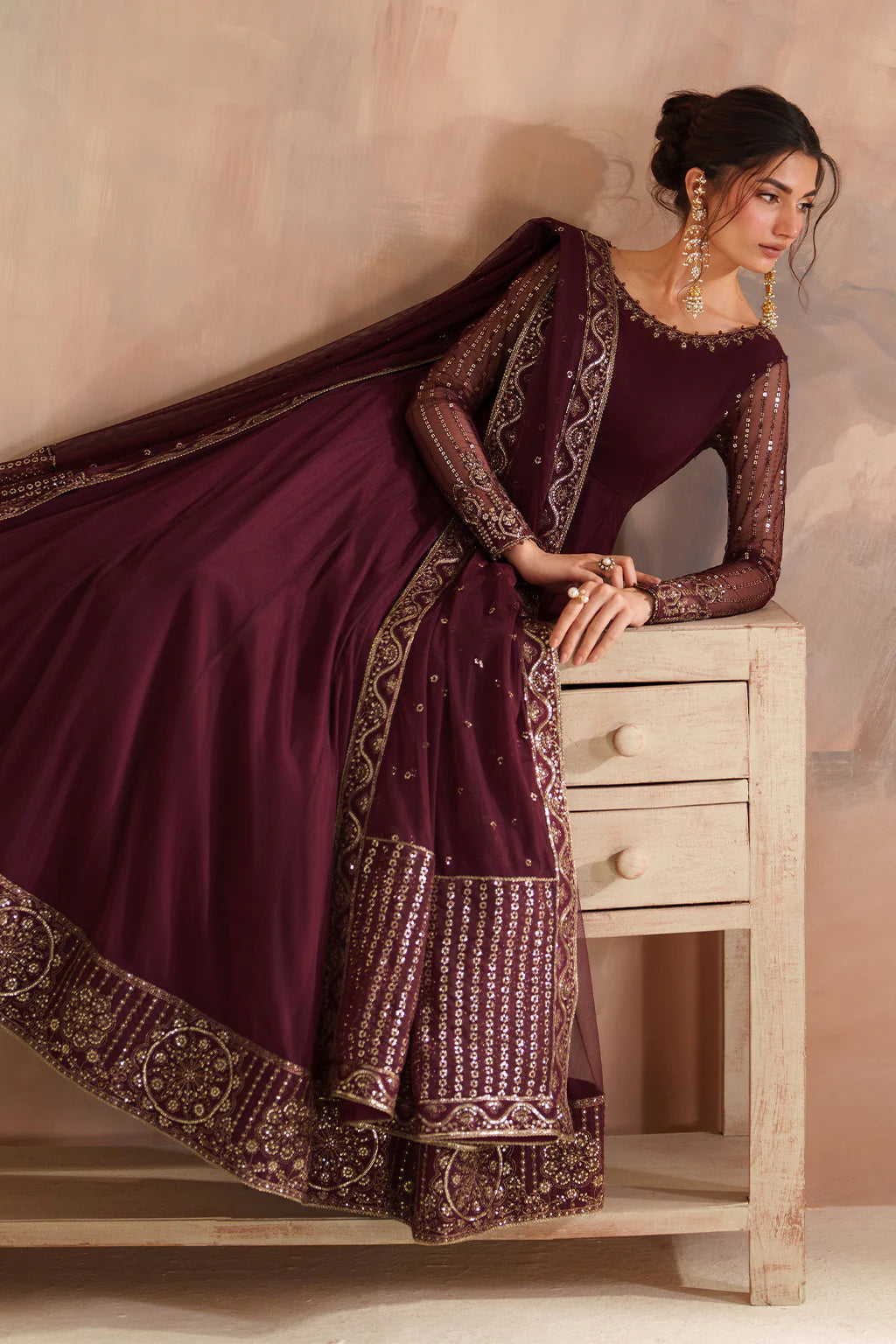 Iznik | Chinon Chiffon | CC-80 Embroidered Net