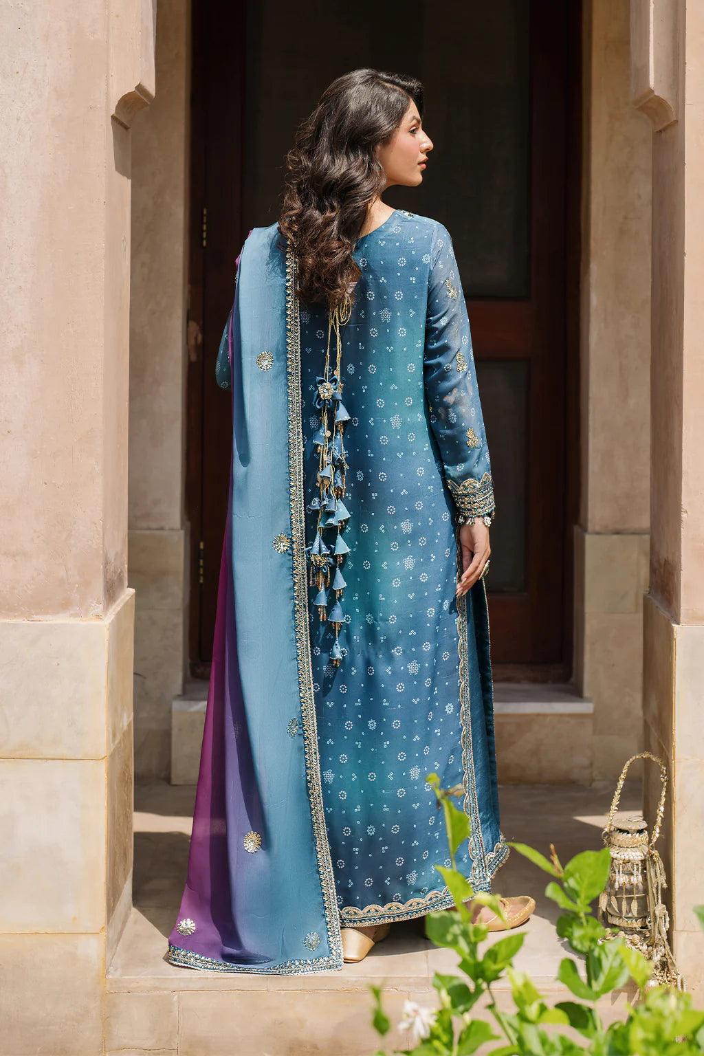 Iznik | Bandhani | UE-335 Embroidered Chiffon