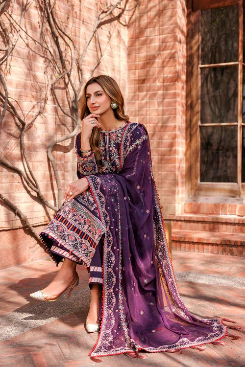 Farasha | Kaavish Lawn 24 | SHADOW BERRY - House Of Anaya