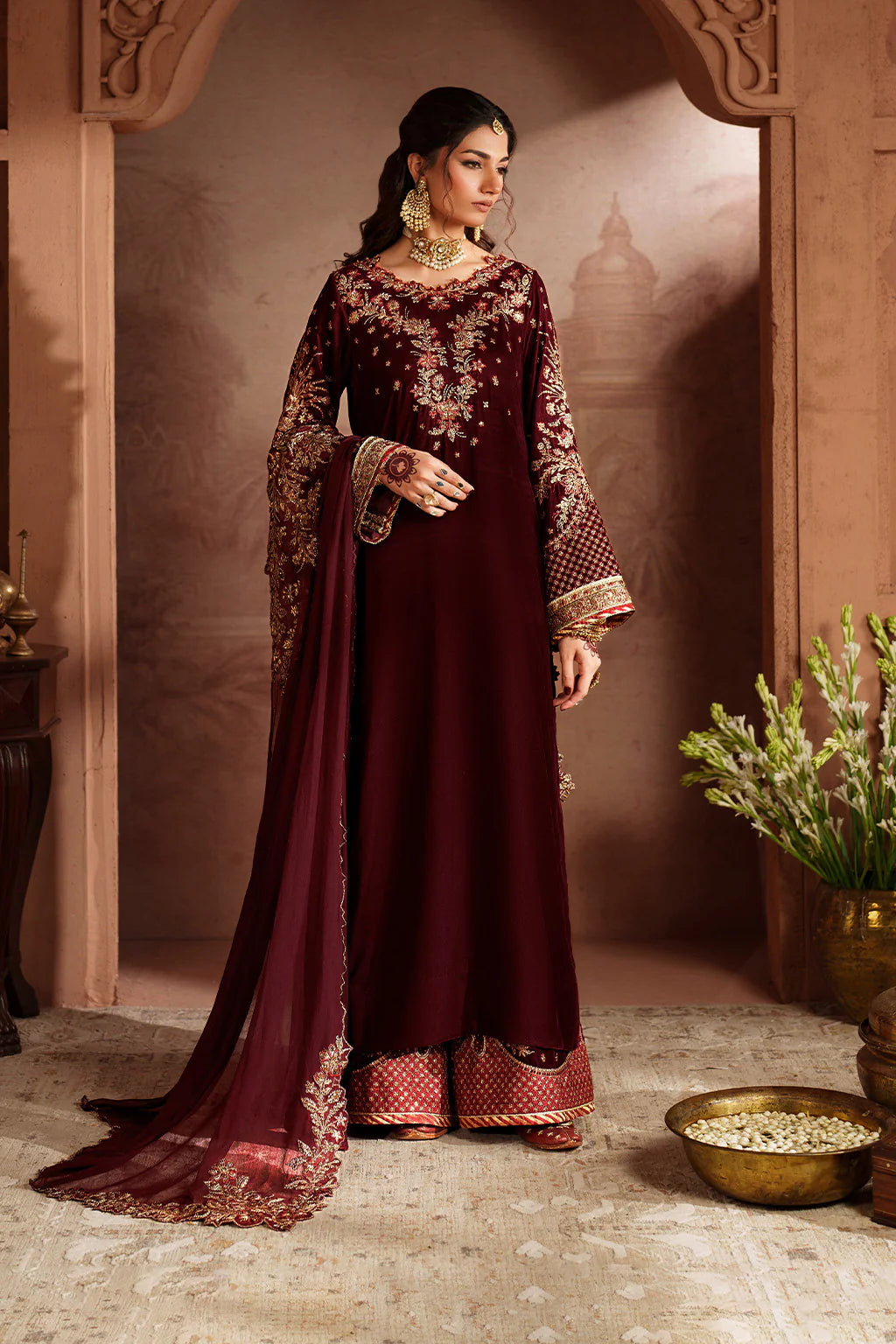 IZNIK | Raagni Velvet Formals | IV-55 Embroidered Velvet