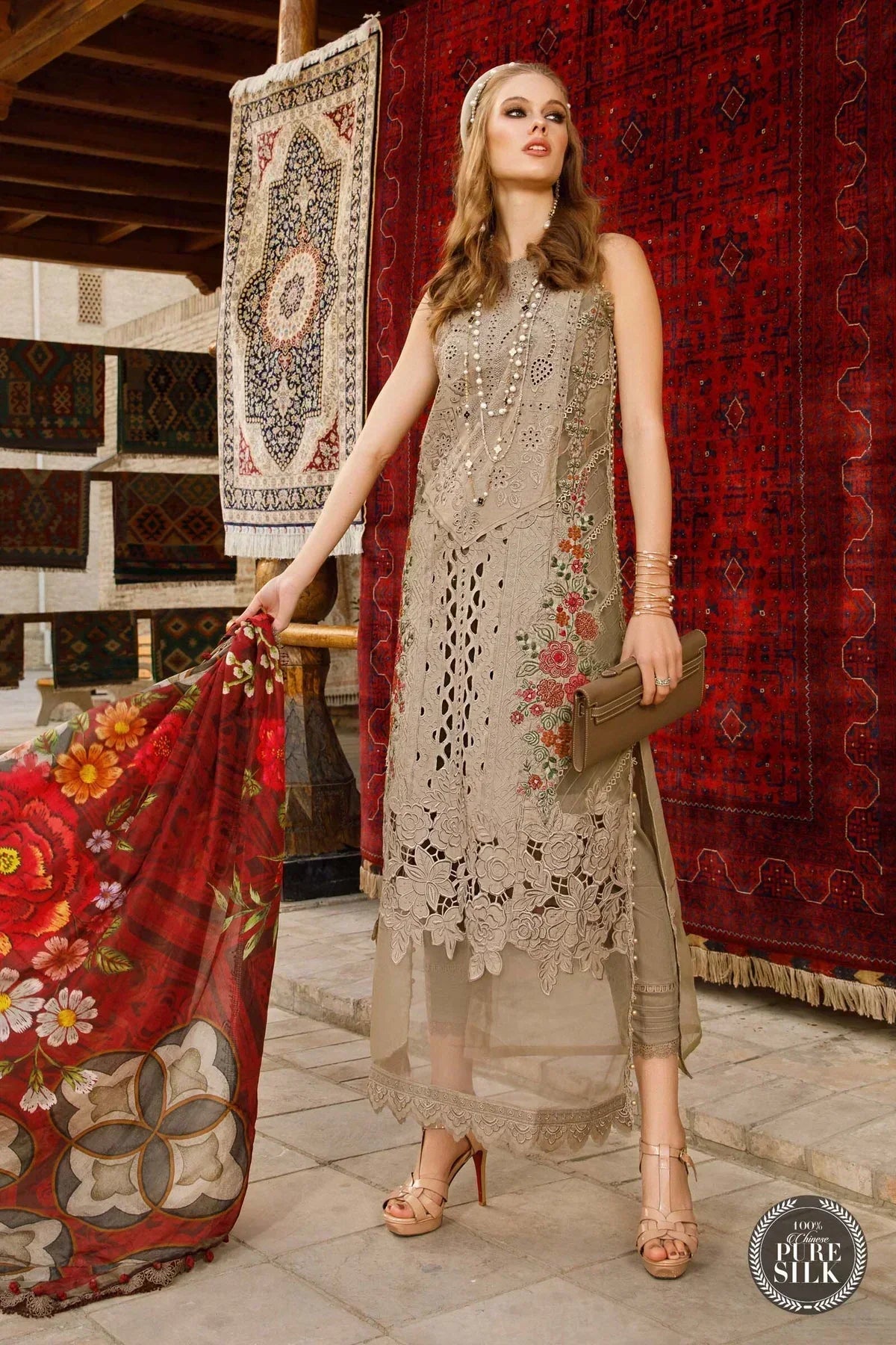 Maria B | Luxury Lawn | D-2313-A - House Of Anaya
