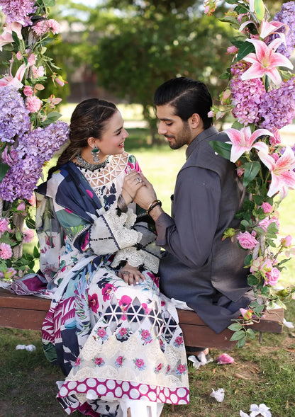 Elaf Premium | Prints Chikankari 24 | 01A LOVELIGHT - House Of Anaya