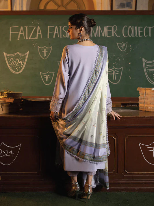 Faiza Faisal | Maya Luxury Lawn | Nazali - House Of Anaya