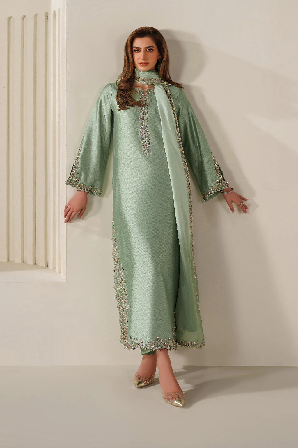Iznik | Festive Formals | UE-615 Textured Silk