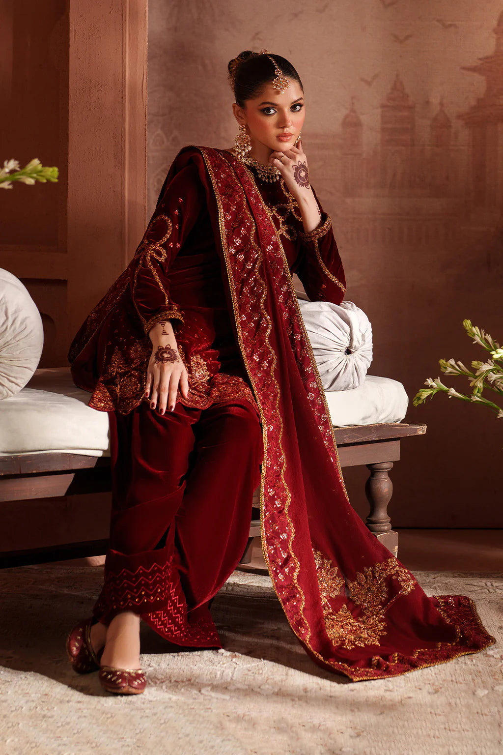 IZNIK | Raagni Velvet Formals | IV-58 Embroidered Velvet