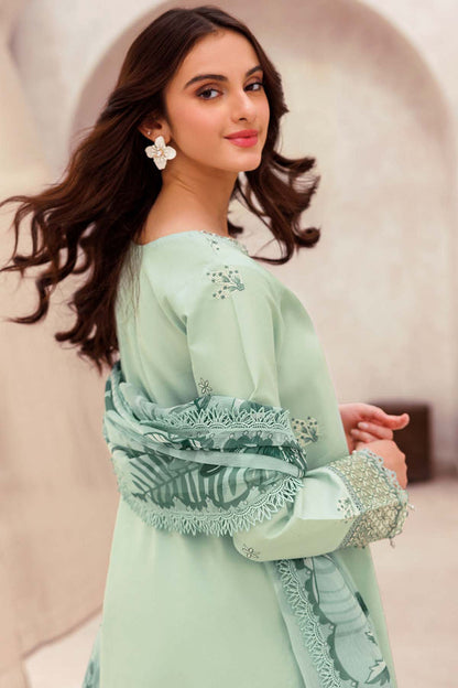 Farasha | Summer Weaves Embroidered lawn'26 | Aqua Cascade