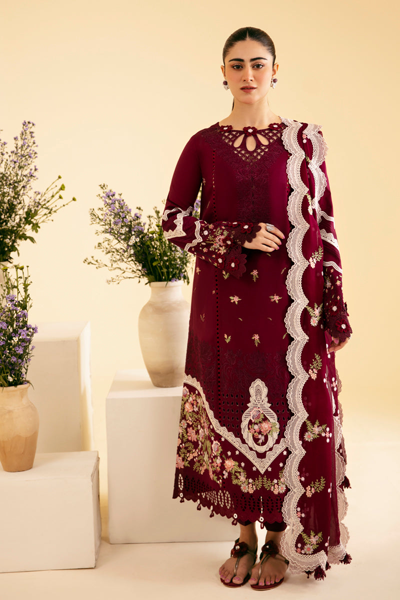 Qalamkar | Qlinekari Luxury Lawn | SQ-11 ZENAL - House Of Anaya