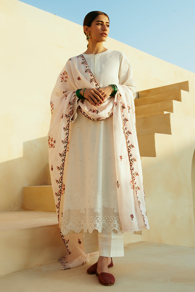 Cross Stitch | Premium Lawn 24 | PASTEL PINK - House Of Anaya