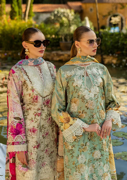 Elaf Premium | Print Chikankari 25 | ELK-06A PISTACHIO DREAMS