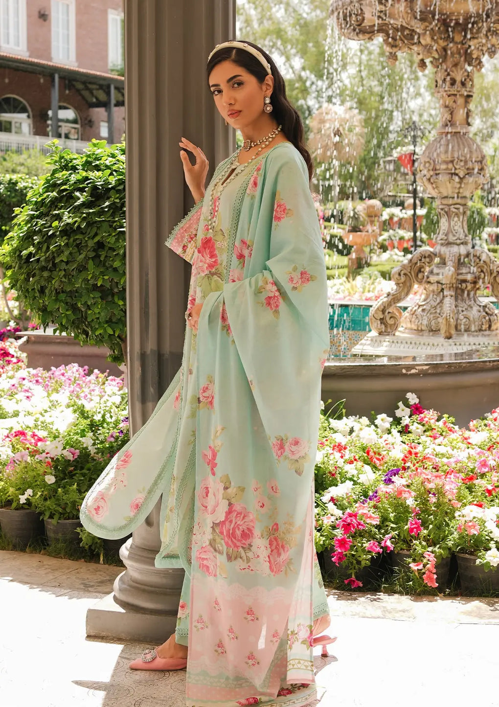 Elaf Premium | Printed Collection 24 | EEP-01A - Frostie - House Of Anaya