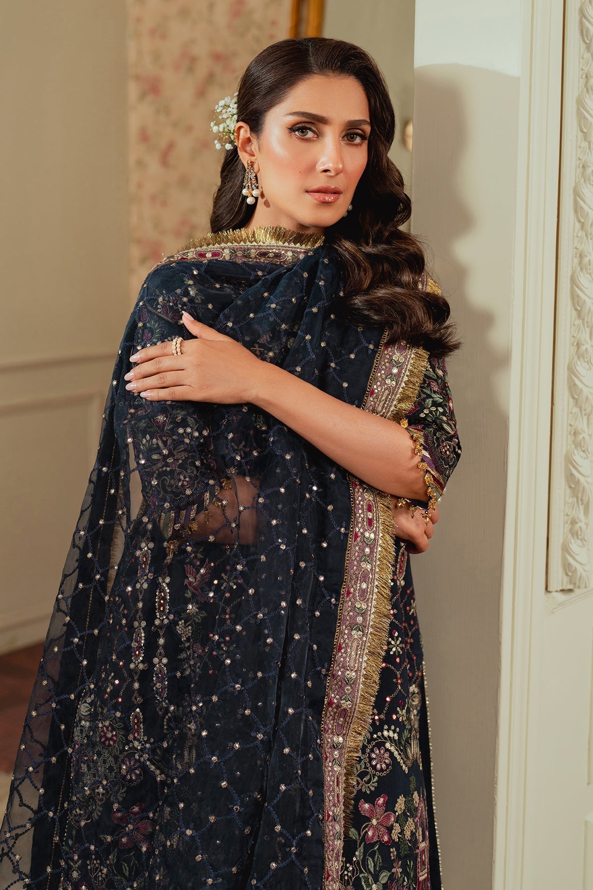 BAROQUE__EMBROIDERED SILK CH13-07 STITCHED