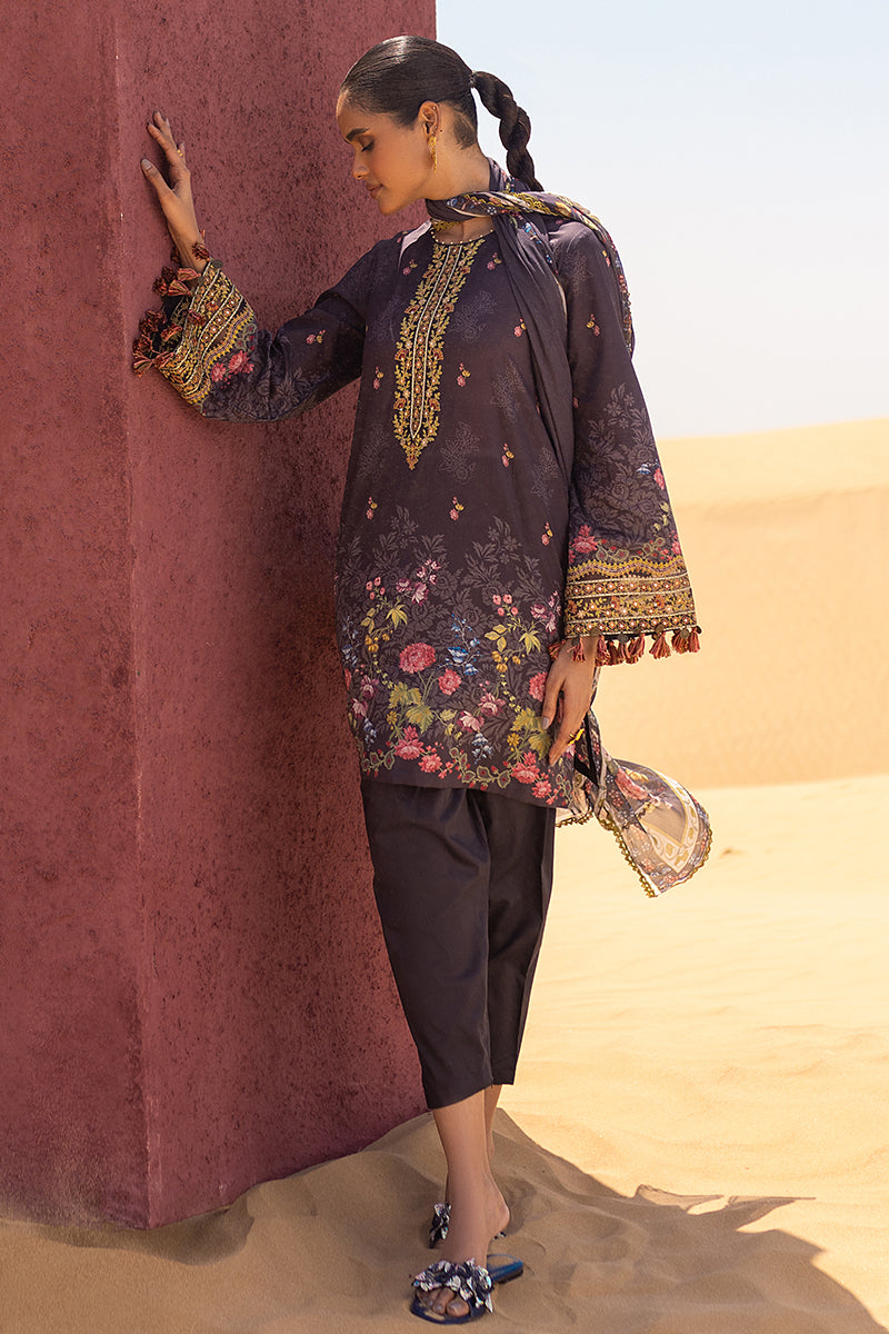 Cross Stitch | Eid Lawn 24 | GRAVEL - House Of Anaya