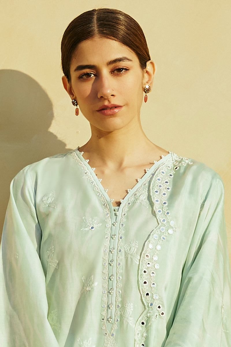Cross Stitch | Premium Lawn 24 | WHISPER MINT - House Of Anaya