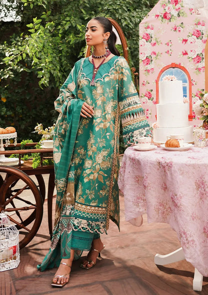 Elaf Premium | Printed Collection 24 | EEP-04B - Chic Teal - House Of Anaya