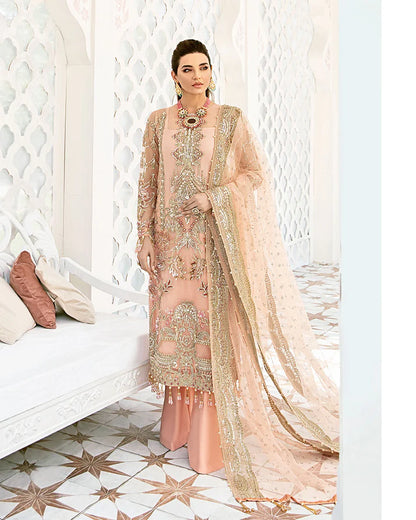 Gulaal | Fleur De Rose | Voir Embroidered Net 3-Piece Suit WS-07