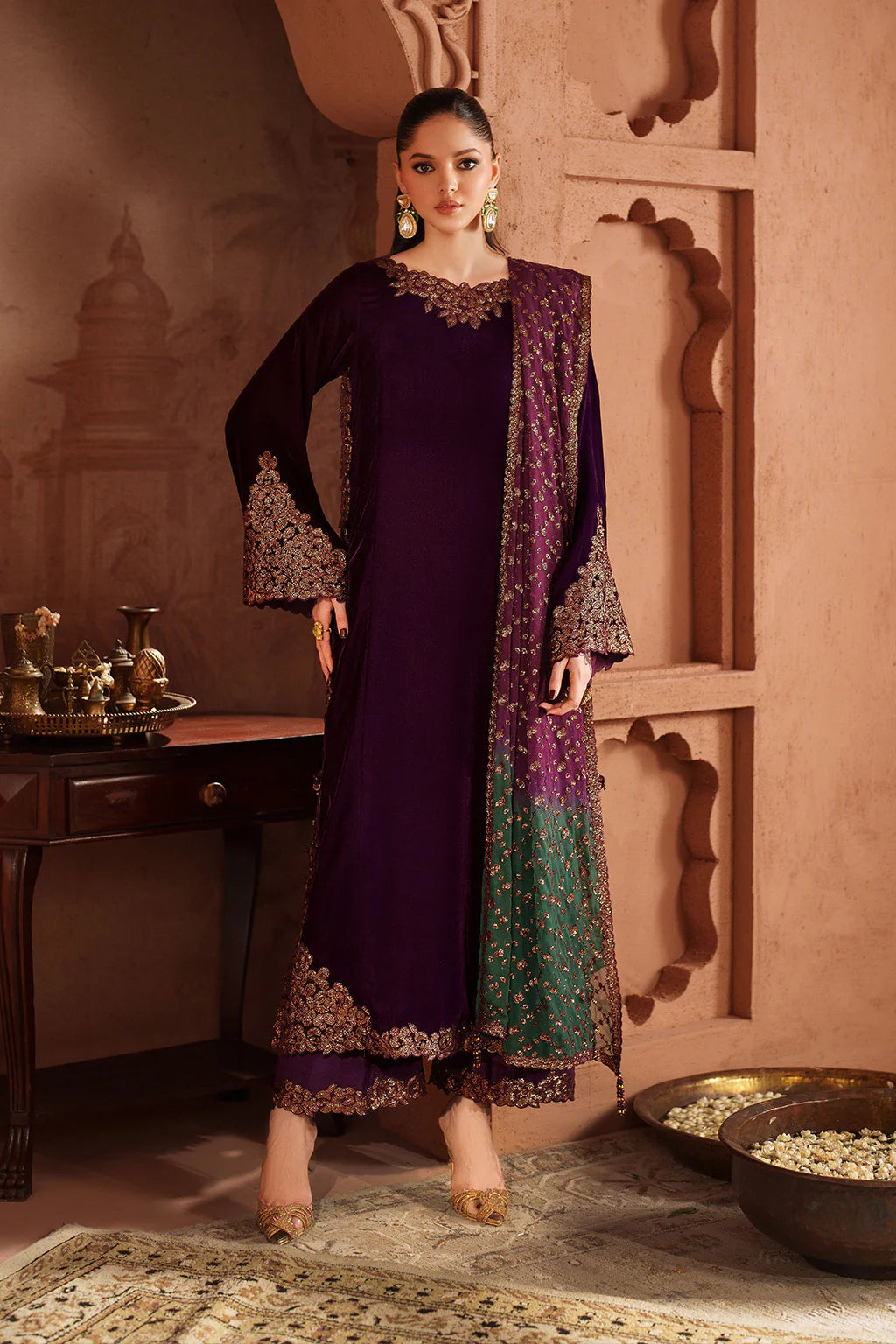 IZNIK | Raagni Velvet Formals | IV-57 Embroidered Velvet