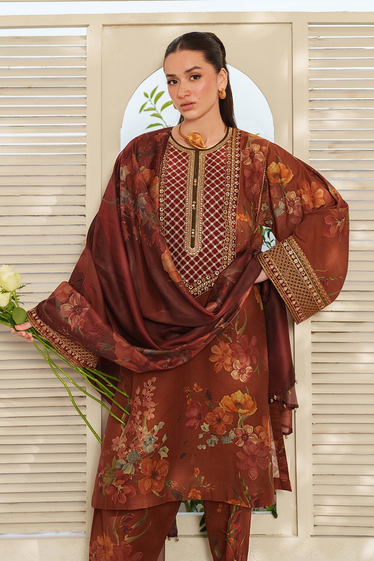 Baroque | Embroidered Lawn | SF-4409