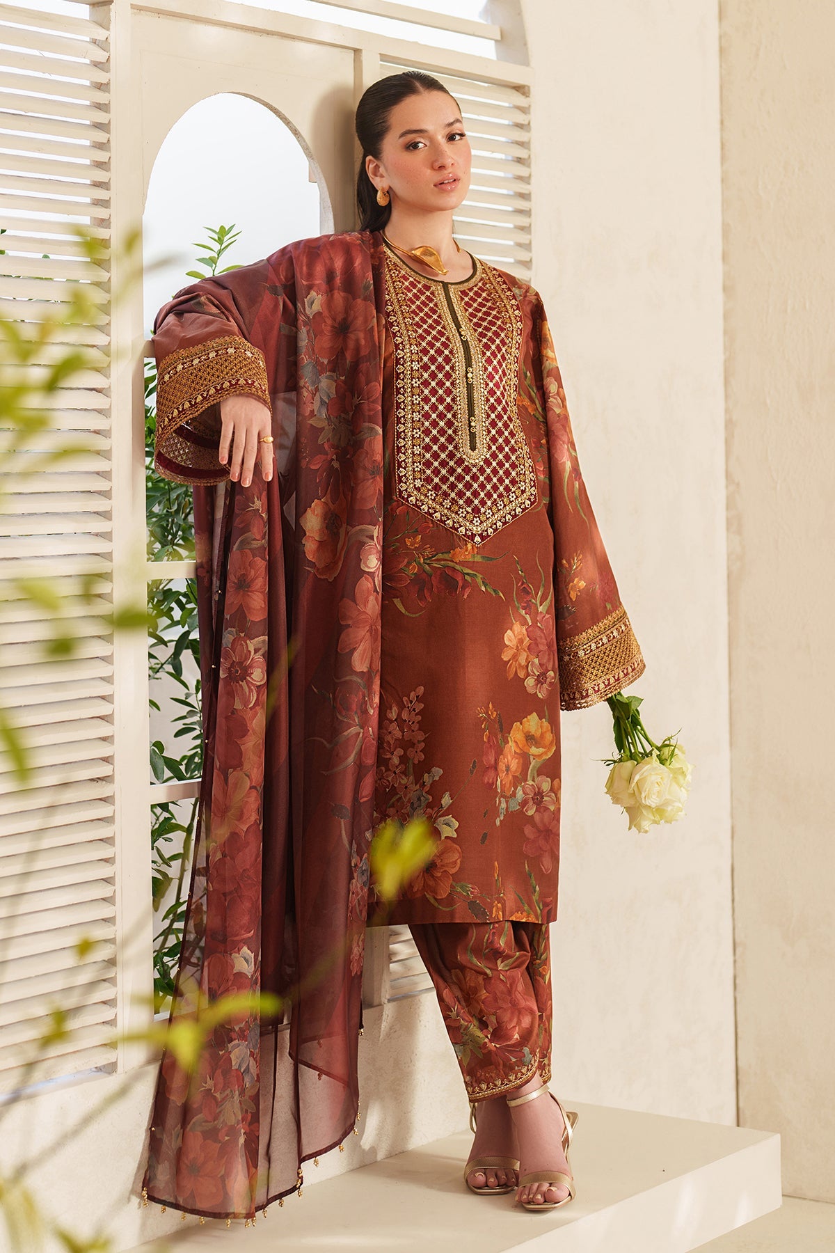 Baroque | Embroidered Lawn | SF-4409