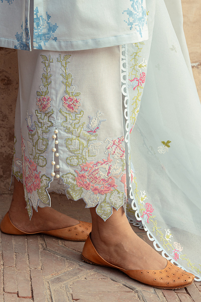 Cross Stitch | Premium Lawn 24 | DAWN MIST - House Of Anaya