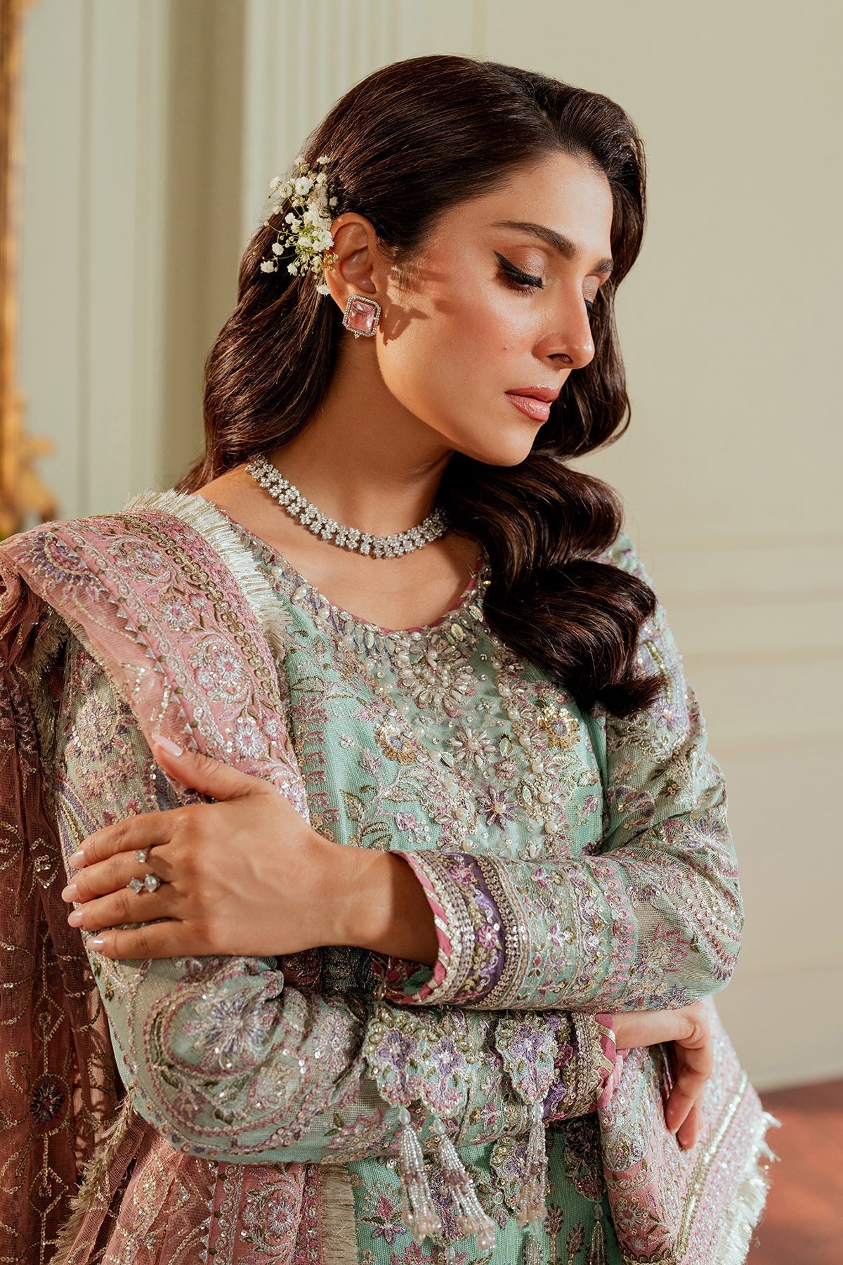 BAROQUE__EMBROIDERED NET CH13-08 STITCHED