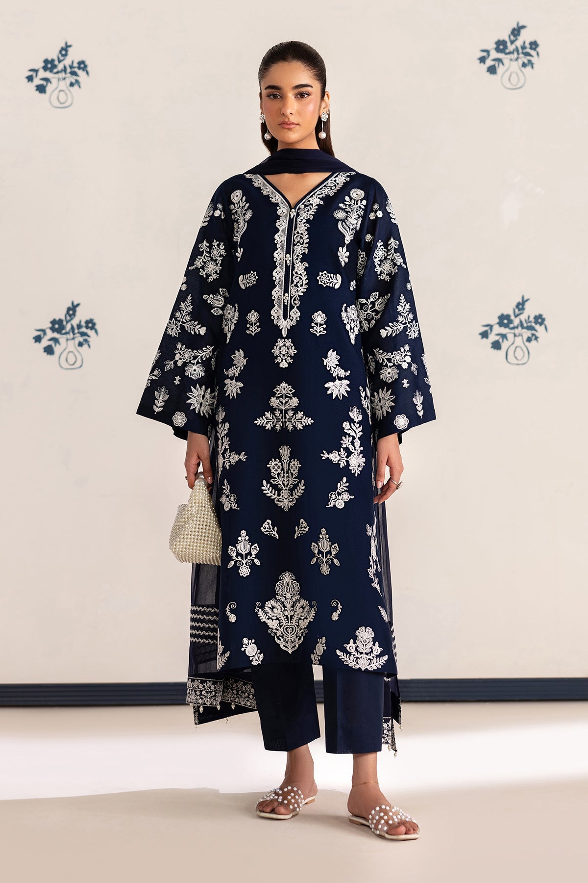 Baroque | Embroidered Lawn | SF-4464