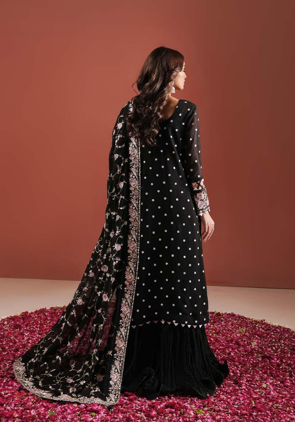 Zarqash | Lakhnawi Festive Chiffon 24 |  ZQL 003A SAHAR