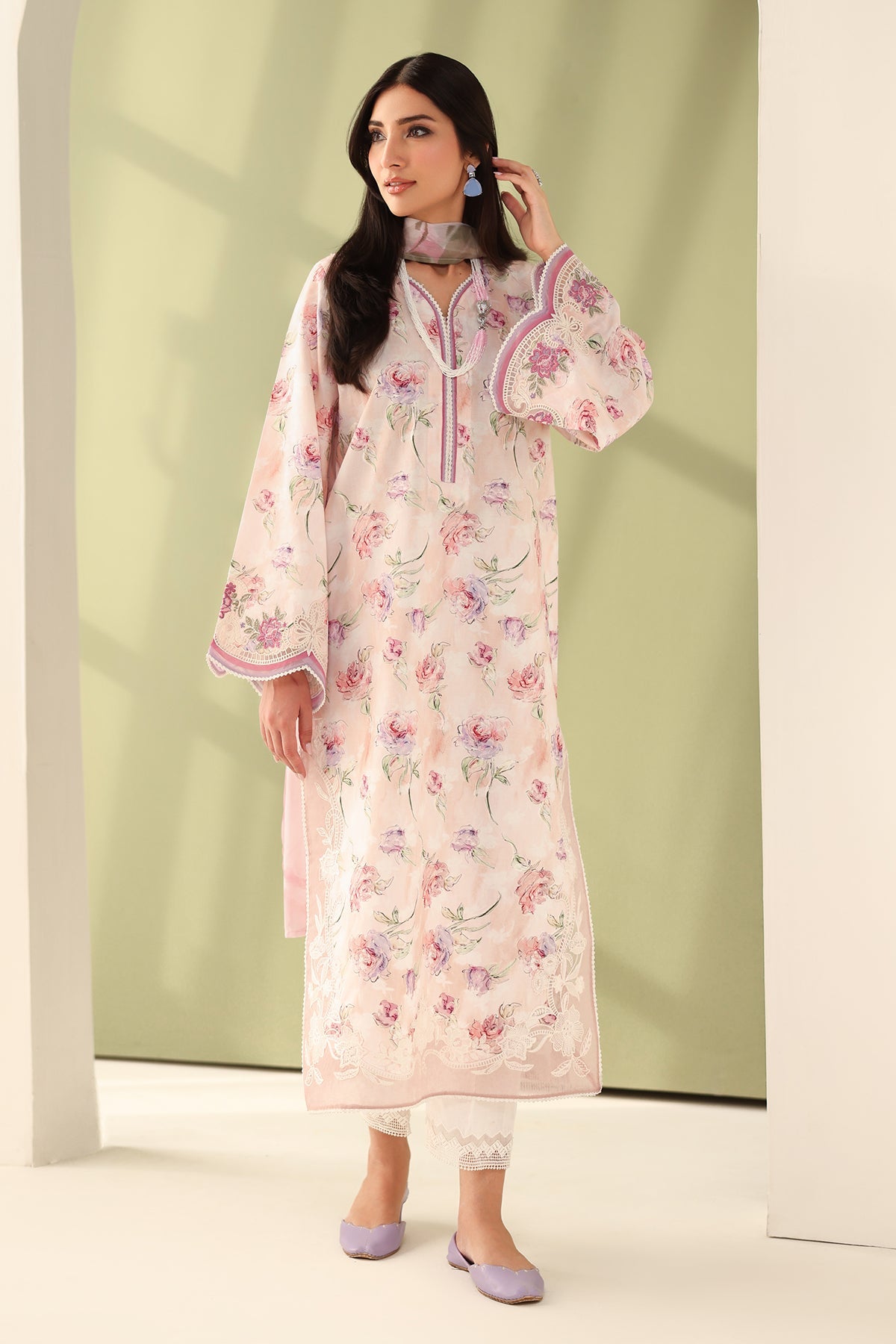 Baroque | Eid Printique | EMBROIDERED PRINTED LAWN UF-4177