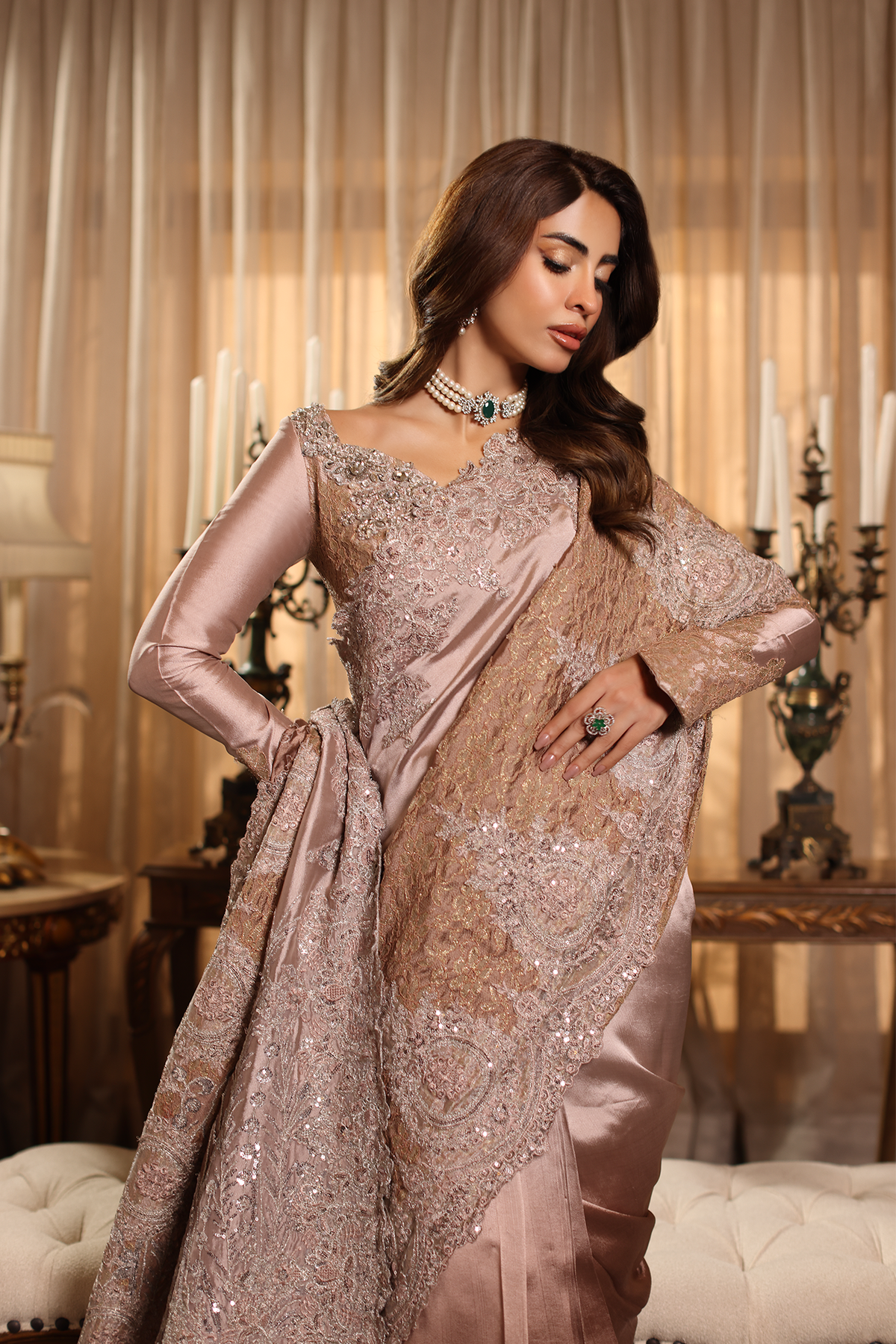 Musferah Saad | Forever Rose | Drape of Divinity