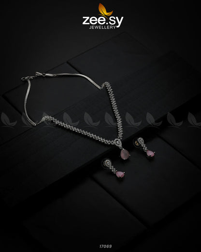 Nargis Zircon Necklace - Libasekhas