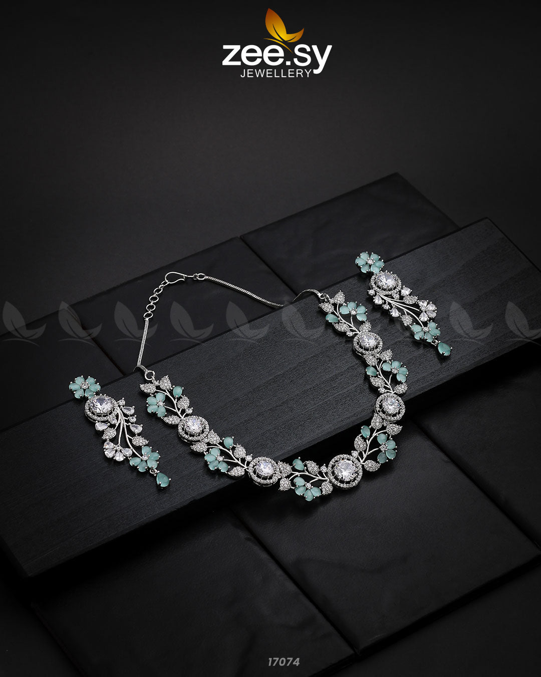 Noorani Zircon Necklace - Libasekhas