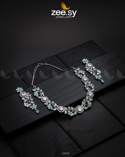 Noorani Zircon Necklace - Libasekhas