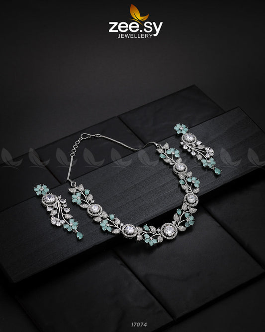 Noorani Zircon Necklace - Libasekhas
