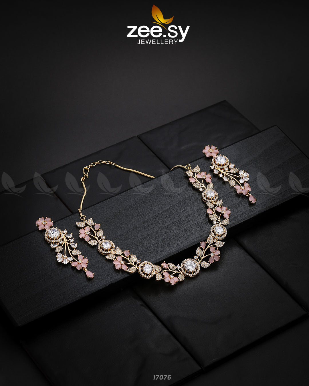 Noorani Zircon Necklace - Libasekhas