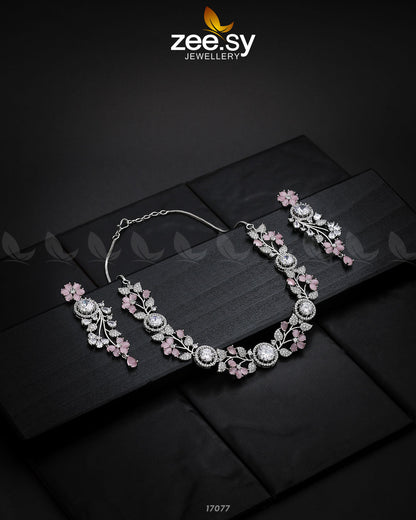 Noorani Zircon Necklace - Libasekhas