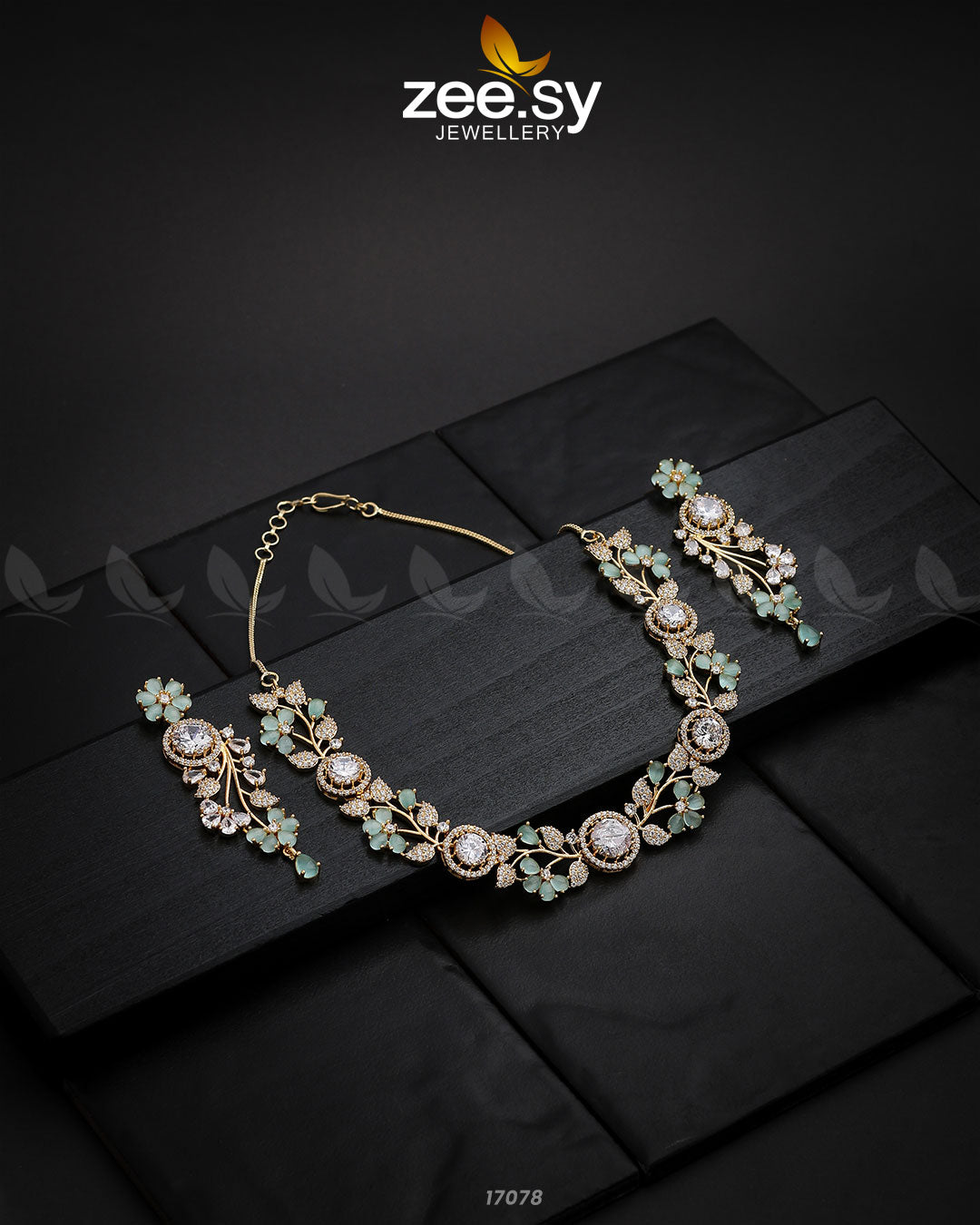 Noorani Zircon Necklace - Libasekhas