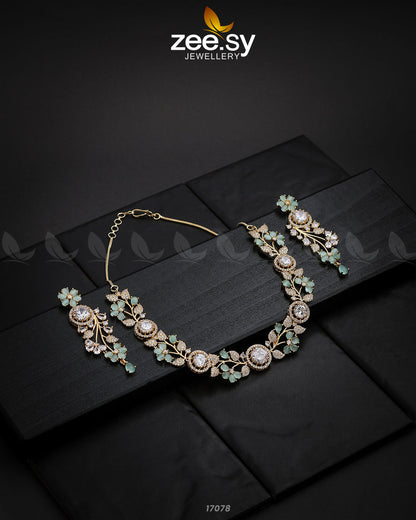 Noorani Zircon Necklace - Libasekhas