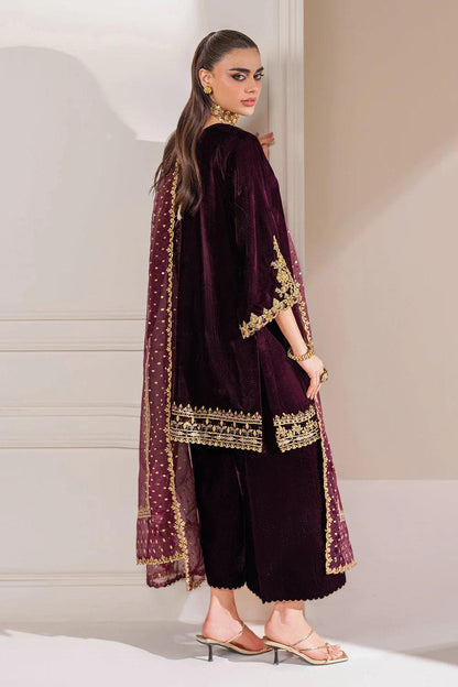 Baroque | EMBROIDERED VELVET PR-1023 - House Of Anaya