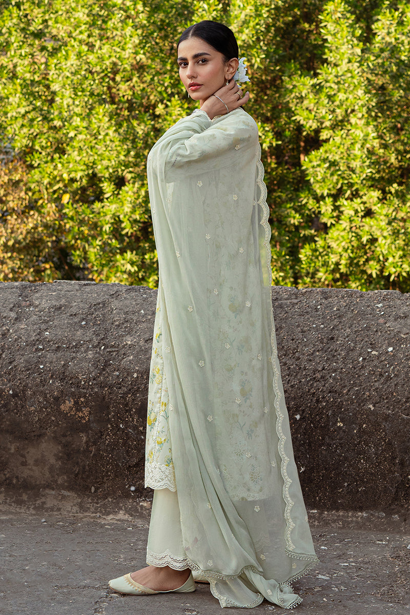Cross Stitch | Premium Lawn 24 | LIME PRIMROSE - House Of Anaya