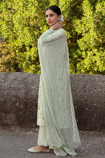 Cross Stitch | Premium Lawn 24 | LIME PRIMROSE - House Of Anaya