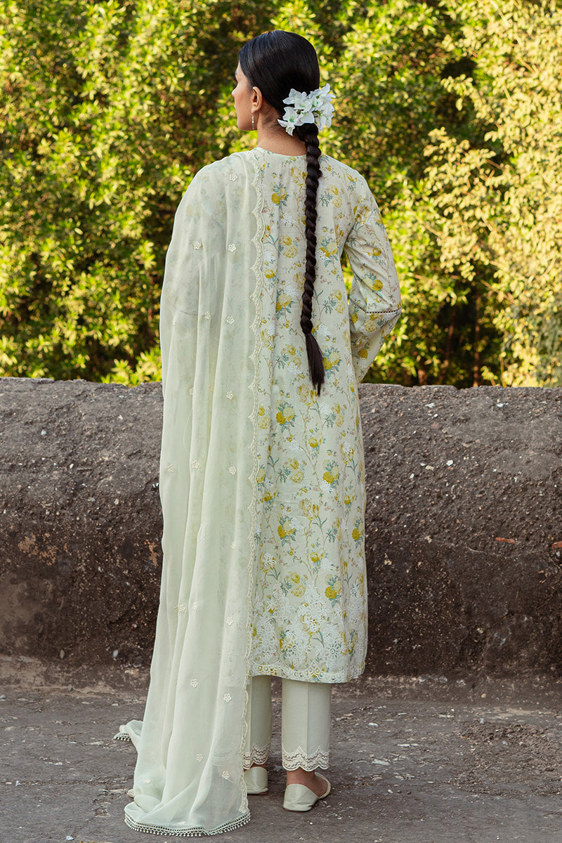 Cross Stitch | Premium Lawn 24 | LIME PRIMROSE - House Of Anaya