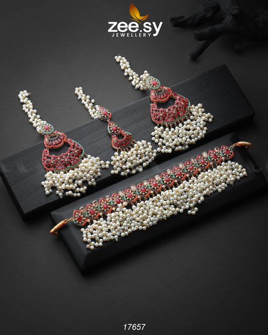 Amaira Chokar Necklace Set - Libasekhas