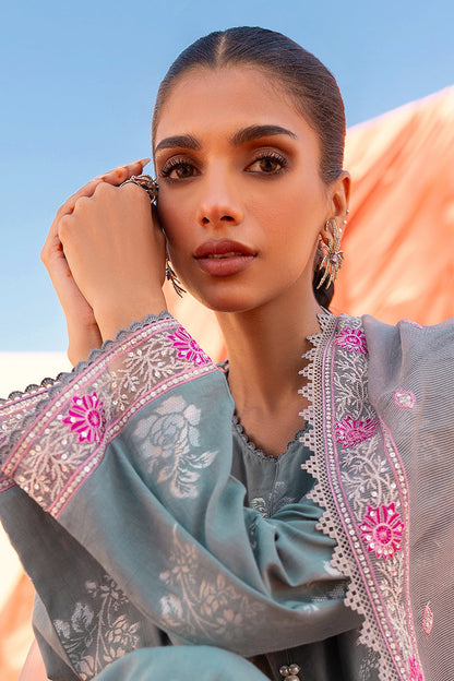 Cross Stitch | Eid Lawn 24 | SILVER SHINE - House Of Anaya