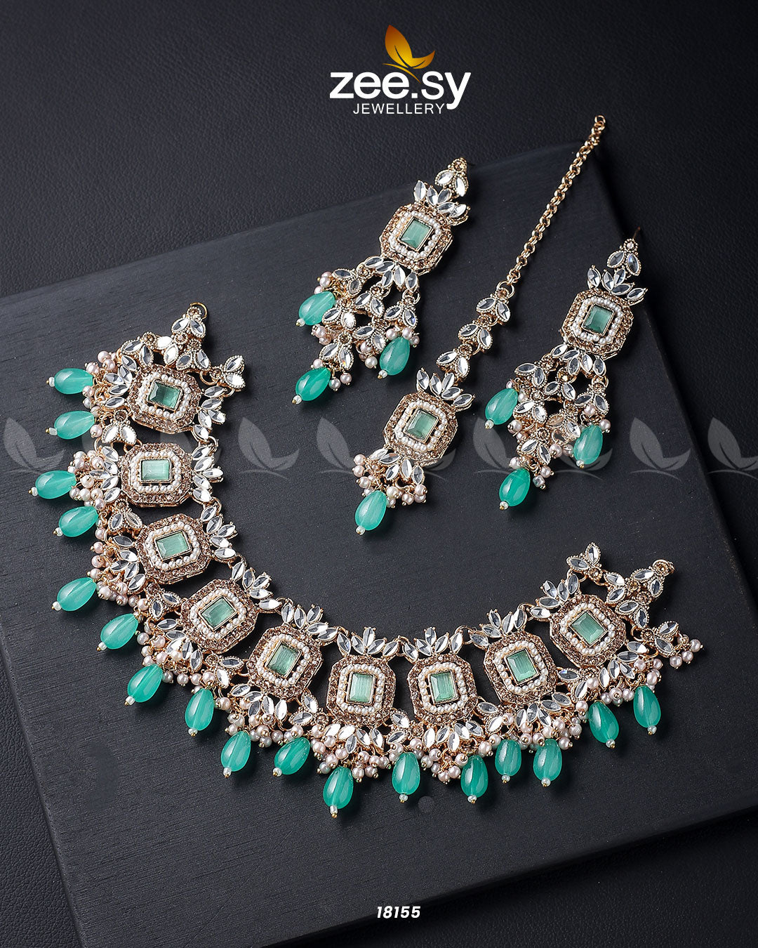 Stephanotis Necklace Set - Libasekhas