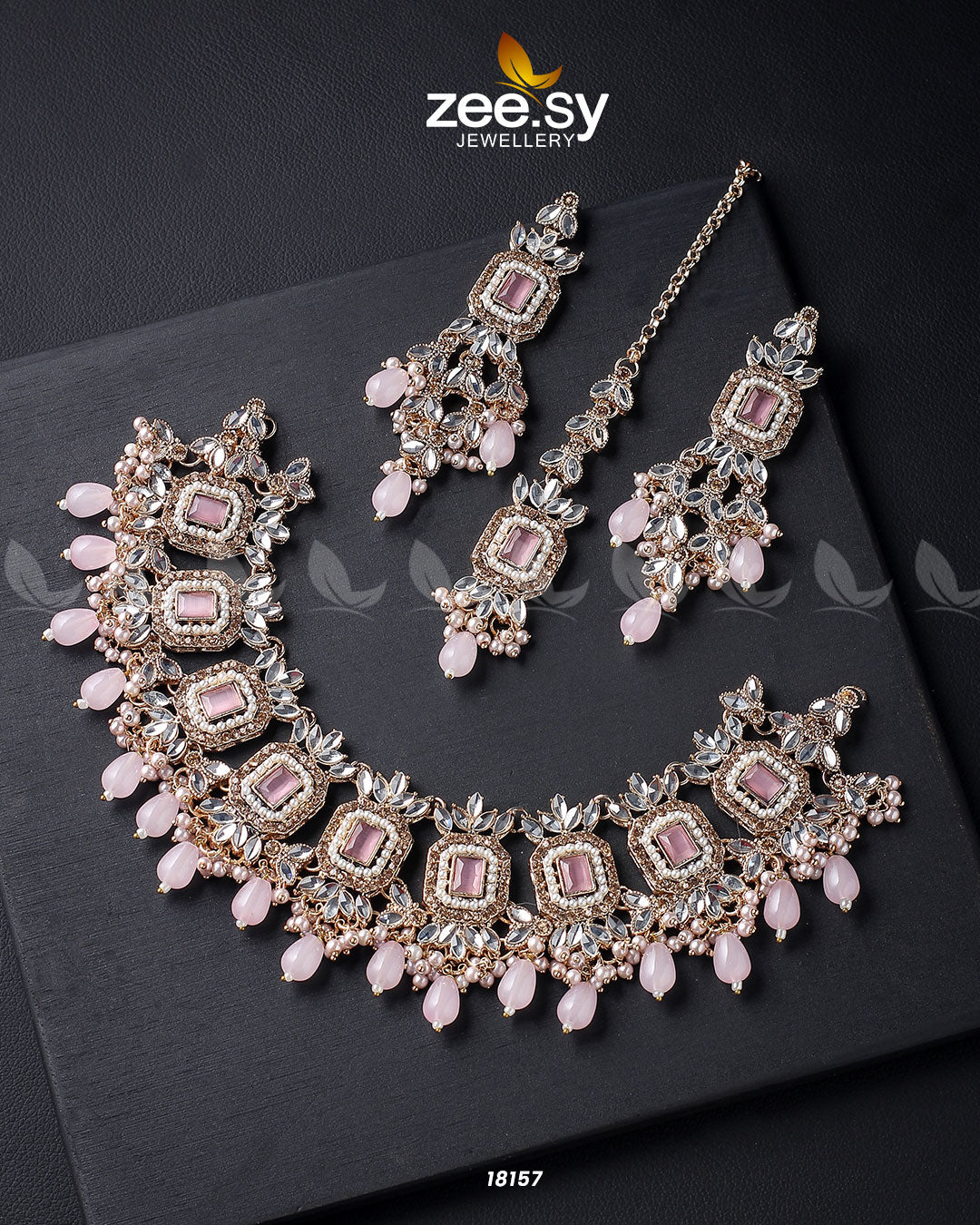 Stephanotis Necklace Set - Libasekhas