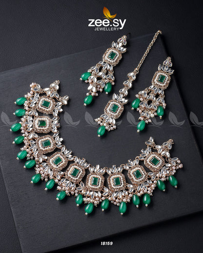 Stephanotis Necklace Set - Libasekhas